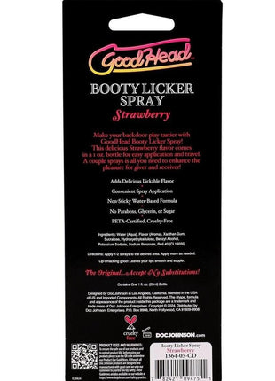 Goodhead Booty Licker Spray - Strawberry
