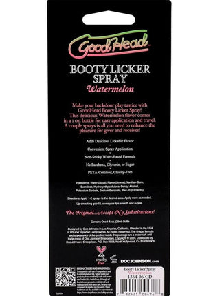 Goodhead Booty Licker Spray - Watermeon