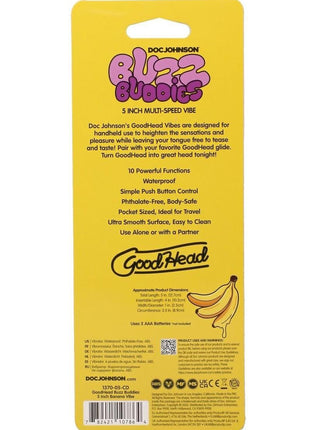 Goodhead Buzz Buddies Banana 5in Vibe