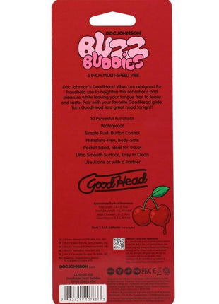 Goodhead Buzz Buddies Cherries 5in Vibe
