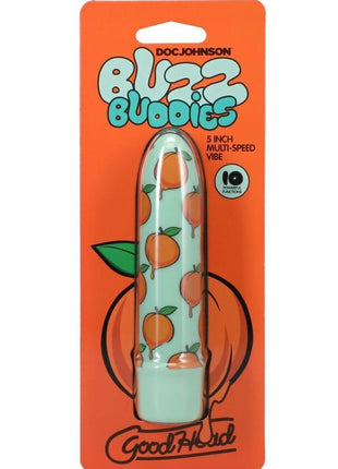Goodhead Buzz Buddies Peaches 5in Vibe - Green/Orange