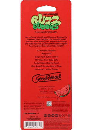 Goodhead Buzz Buddies Watermelon 5in Vibe