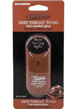 Goodhead Deep Throat To-Go Oral Anesthetic Spray .30oz - Double Chocolate