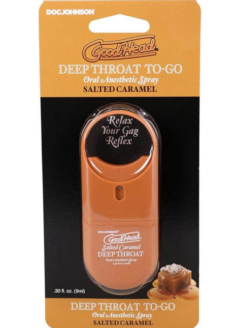 Goodhead Deep Throat To-Go Oral Anesthetic Spray .30oz - Salted Caramel