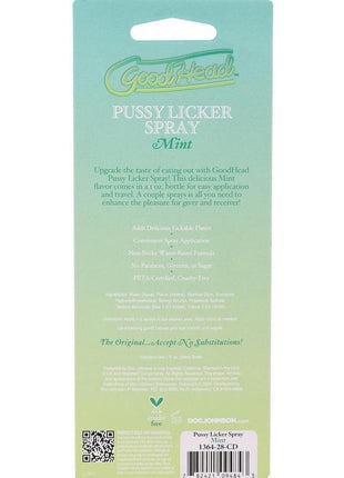 Goodhead Pussy Licker Spray - Mint