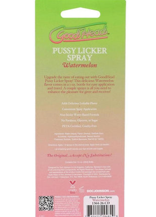 Goodhead Pussy Licker Spray - Watermeon