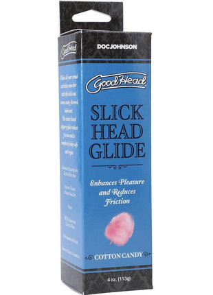 Goodhead Slick Head Glide Water Based Flavored Lubricant Cotton Candy - 4oz