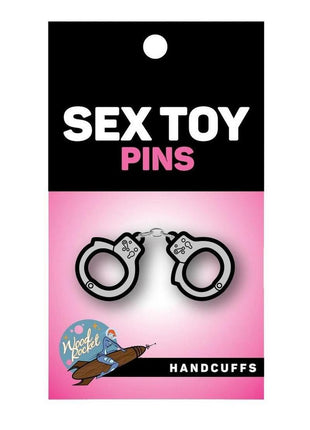 Handcuffs Enamel Pin - Black/Silver