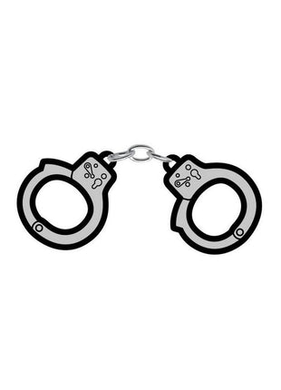 Handcuffs Enamel Pin - Black/Silver