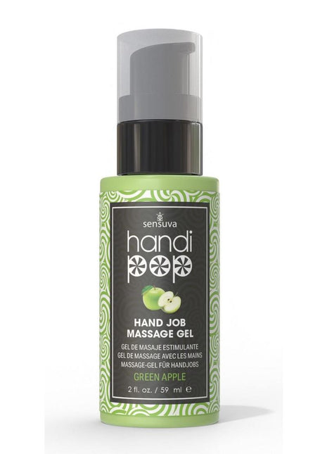 Handipop Edible Hand Job Massage Gel - Green Apple - 2oz