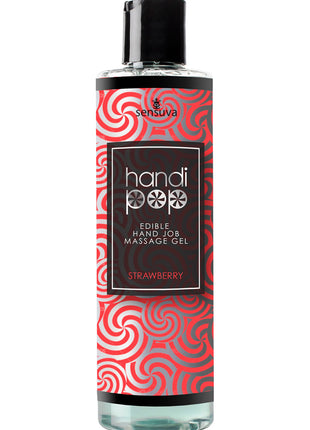 Handipop Edible Hand Job Massage Gel Strawberry - 4.2oz