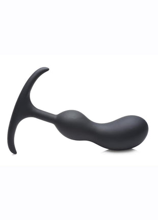 Heavy Hitters Comfort Plugs Silicone Anal Plug - Black - 6.4in