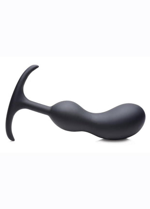 Heavy Hitters Comfort Plugs Silicone Anal Plug - Black - 7.4in