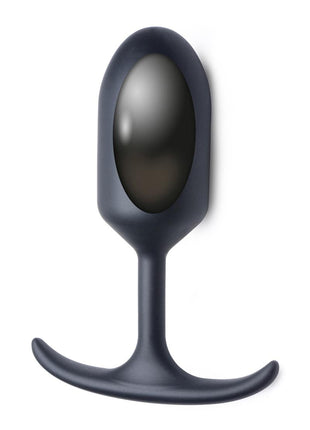 Heavy Hitters Premium Silicone Weighted Anal Plug - Black - Large