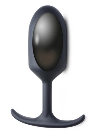 Heavy Hitters Premium Silicone Weighted Anal Plug - Black - XLarge