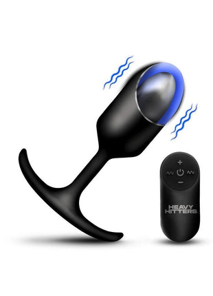 Heavy Hitters Vibrating Weighted Rechargeable Silicone Anal Plug