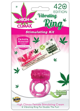 High Climax Cock Ring Stimulating Kit - Pink