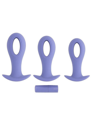 Hole Punch Rechargeable Silicone Plug - Purple - Set