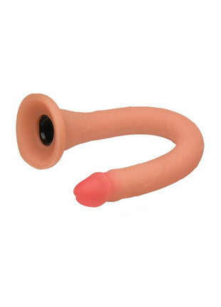 Hosed Slim Silicone Enema Hose - Vanilla - 12in