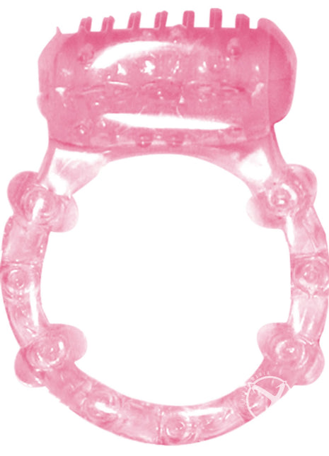 Humm Dinger Vibrating Cockring - Magenta/Pink