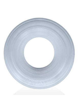 Hunkyjock Roto Grooved Gripper Ribbed Cockring - Clear Steam - Clear