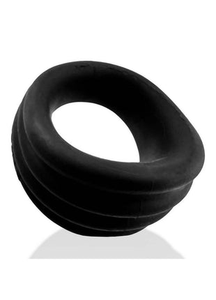 Hunkyjunk Expander Slimmer Scoop Style Silicone Cockring - Black Fog