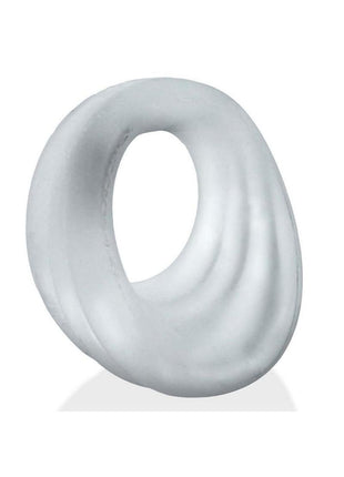Hunkyjunk Expander Slimmer Scoop Style Silicone Cockring - Clear Steam