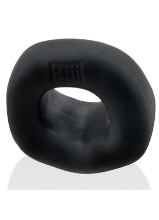 Hunkyjunk Fit Bulge Hung-Style Silicone Cockring - Black Fog