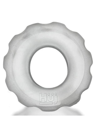 Hunkyjunk Huj Cockrings - Clear/Clear Ice - 3 Pack