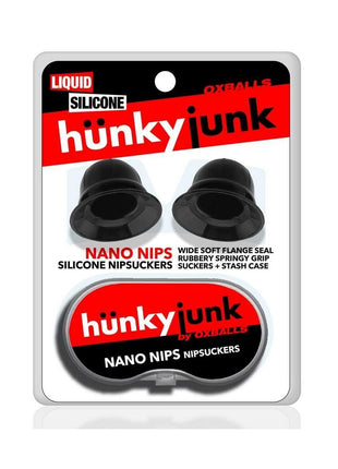 Hunkyjunk Nano Nips Just The Tip Silicone Nipple Nubs - Black