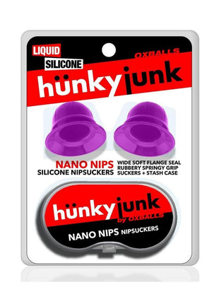 Hunkyjunk Nano Nips Just The Tip Silicone Nipple Nubs - Purple