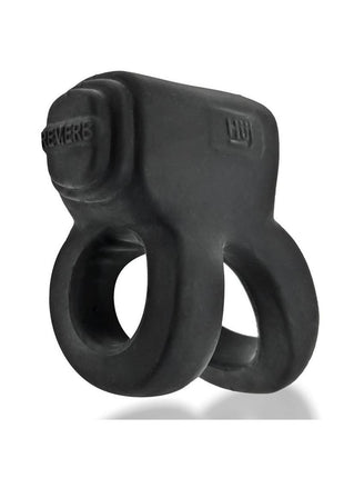 Revhammer Reverb Shaft Vibrating Cock Ring - Black/Tar Ice