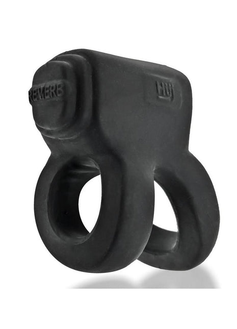 Revhammer Reverb Shaft Vibrating Cock Ring - Black/Tar Ice