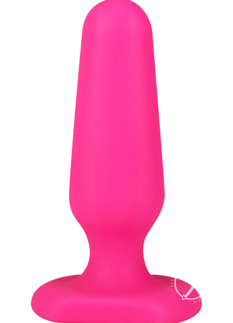 Hustler All About Anal Seamless Silicone Butt Plug - Pink - 3in