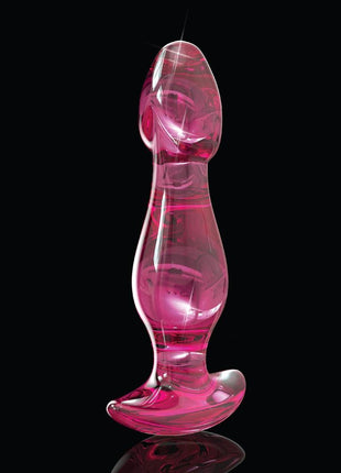 Icicles No 73 Beaded Glass Anal Plug - Pink