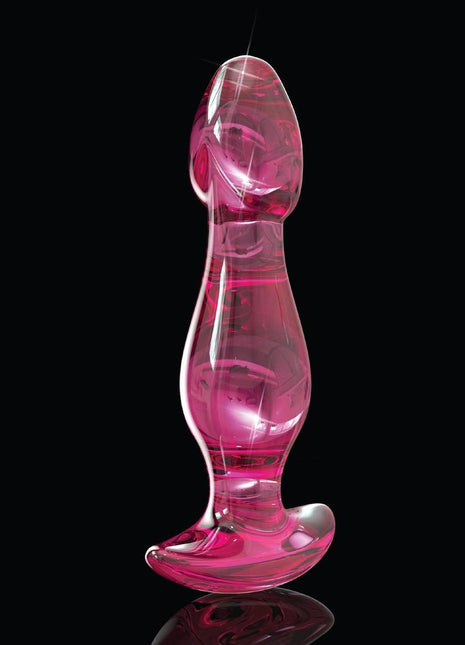 Icicles No 73 Beaded Glass Anal Plug - Pink