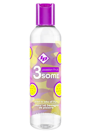 Id 3 Some 3-In-1 Multi Use Flavored Lubricant Passion Fruit - 4oz