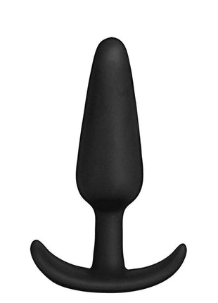 In A Bag Silicone Anal Plug - Black - 3in