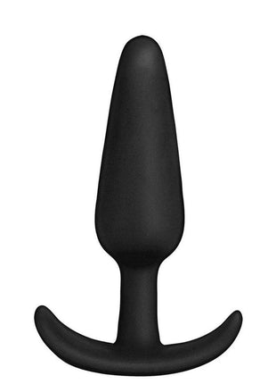 In A Bag Silicone Anal Plug - Black - 4in