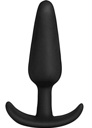 In A Bag Silicone Anal Plug - Black - 5in