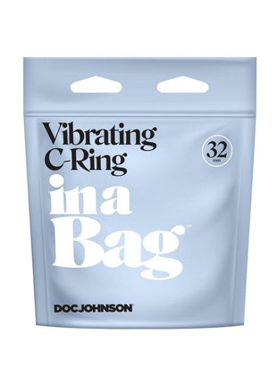 In A Bag Silicone Vibrating C-Ring - Black