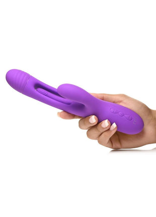 Inmi Tri-Flick Flicking Rechargeable Silicone Rabbit Vibrator