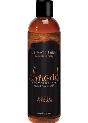 Intimate Earth Almond Aromatherapy Massage Oil Honey Almond - 4oz