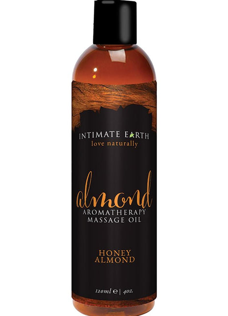 Intimate Earth Almond Aromatherapy Massage Oil Honey Almond - 4oz