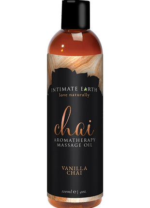 Intimate Earth Chai Aromatherapy Massage Oil Vanilla Chai - 4oz