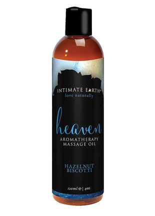 Intimate Earth Heaven Aromatherapy Massage Oil Hazelnut Biscotti - 4oz