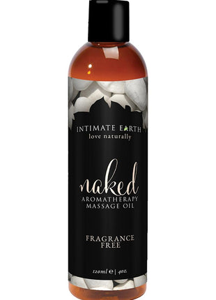 Intimate Earth Naked Aromatherapy Massage Oil Fragrance Free - 4oz