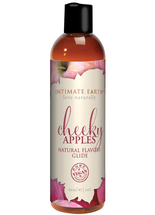 Intimate Earth Natural Flavors Glide Lubricant Cheeky Apples - 2oz