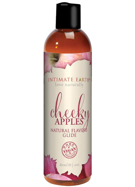 Intimate Earth Natural Flavors Glide Lubricant Cheeky Apples - 2oz