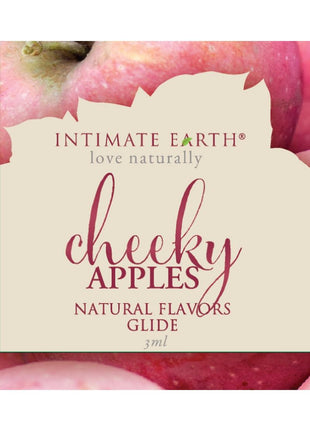 Intimate Earth Natural Flavors Glide Lubricant Cheeky Apples - 3ml Foil